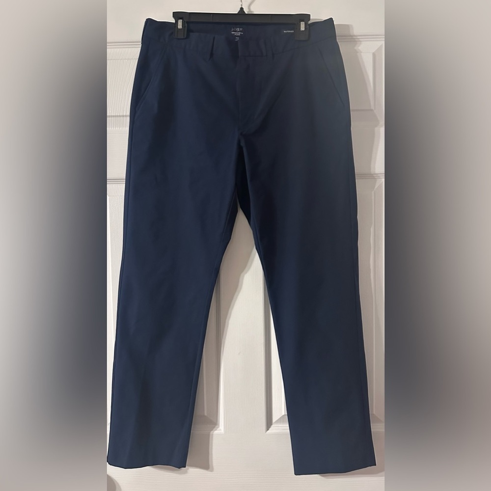 J. Crew Men's Navy Blue Dress Pants Thompson Flex tapered